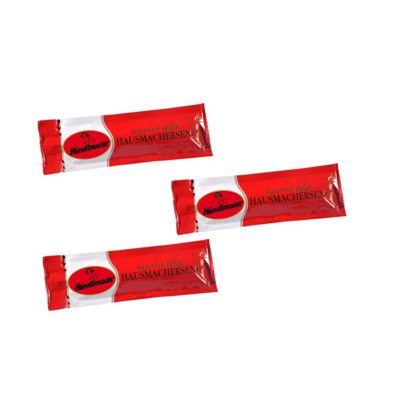 Händlmaier bayerischer süßer Hausmachersenf Portionsbeutel 200 x 15ml