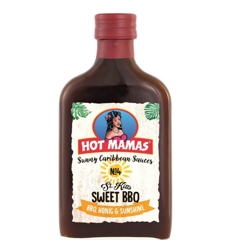 HOT MAMAS No. 4 St. Kitts Sweet BBQ Honigsüße BBQ-Sauce 195ml