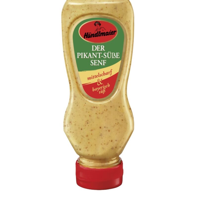 NEU! der pikant-süße Senf, mittelscharf und bayrisch süß, 225ml in Squeeze