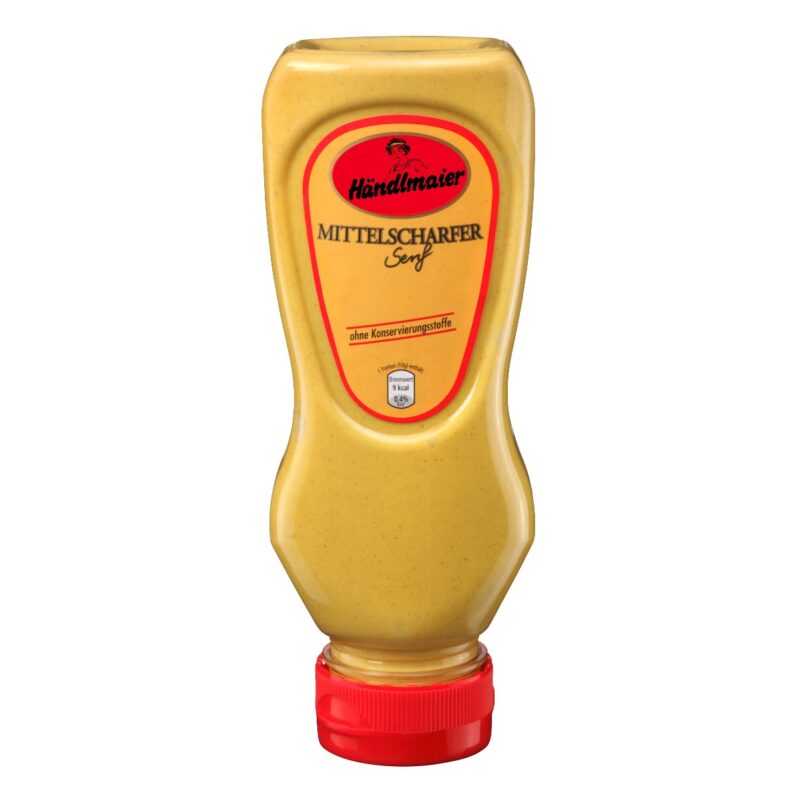 Händlmaier Senf Mittelscharf 400ml in der großen Squeezeflasche