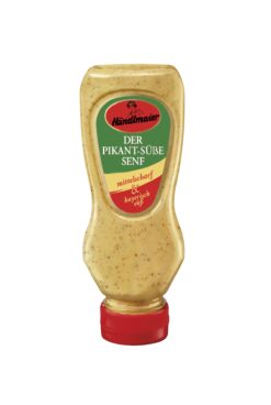 NEU! der pikant-süße Senf, mittelscharf und bayrisch süß, 225ml in Squeeze
