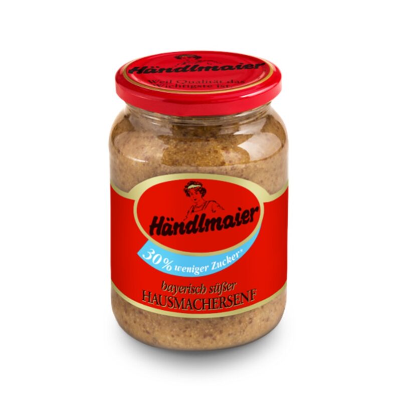 Händlmaier Süßer Hausmachersenf 30% weniger Zucker, 335ml