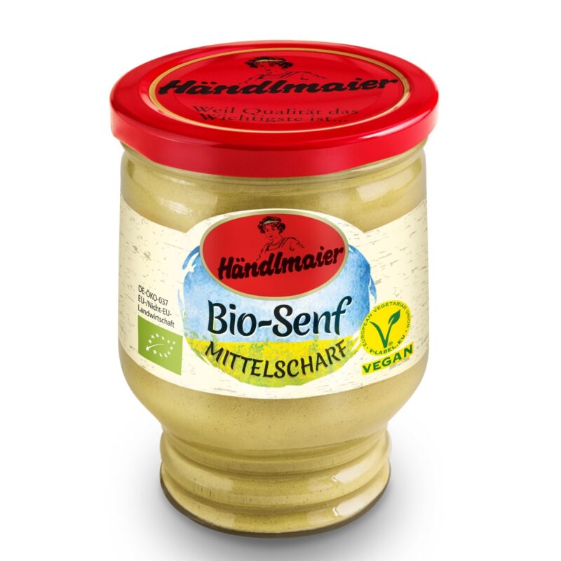 Bio-Senf Mittelscharf, Vegan 250ml