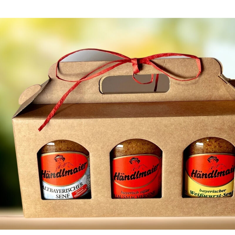 Händlmaier "Drei Gute Senfe" im Geschenkkarton 3 x 335ml