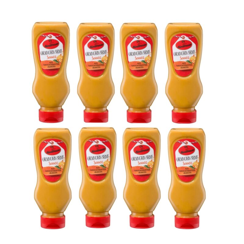 Orangen-Senf Sauce von Händlmaier 8x 225ml  Squeeze im Bundle