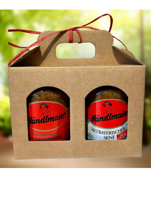 Händlmaier "Zwei Gute Senfe" im Geschenkkarton 2 x 335ml