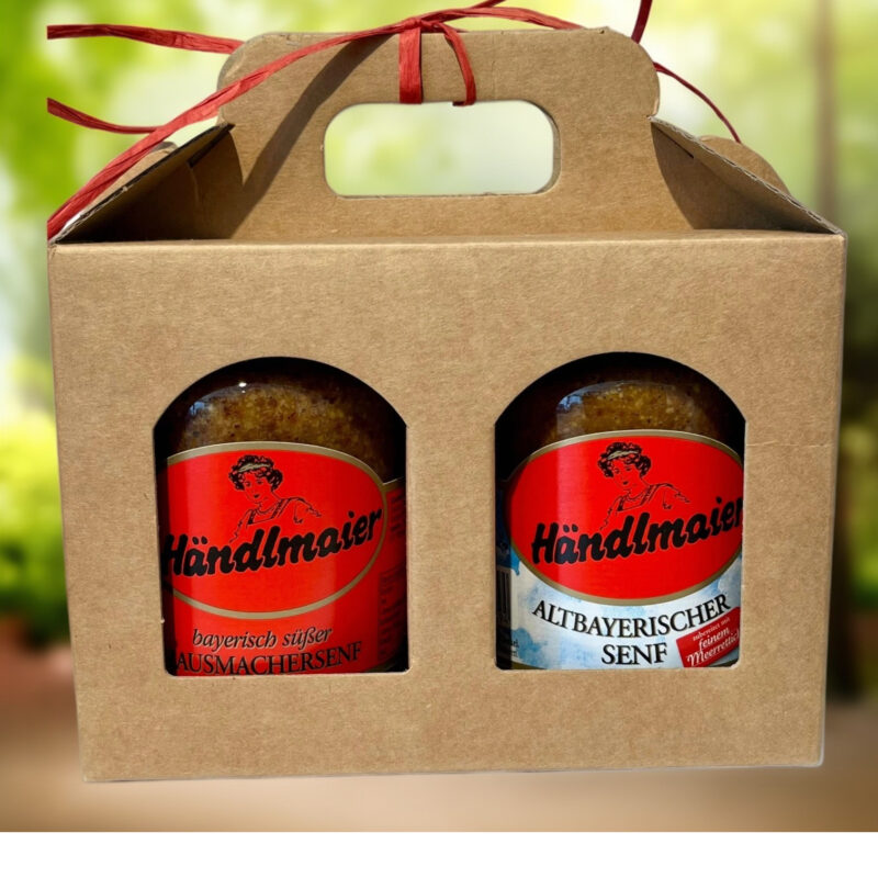 Händlmaier "Zwei Gute Senfe" im Geschenkkarton 2 x 335ml