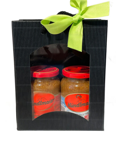 Händlmaier "Zwei Gute Senfe" in Geschenktasche schwarz 2 x 335ml