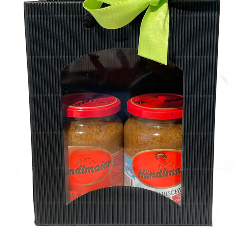 Händlmaier "Zwei Gute Senfe" in Geschenktasche schwarz 2 x 335ml
